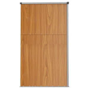 Αποθήκη Εργαλείων Κήπου Καφέ 225x89x161 εκ. Γαλβαν. Ατσάλι