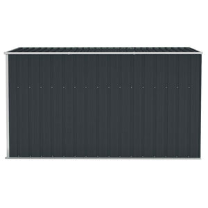 Αποθήκη Κήπου Επιτοίχια Ανθρακί 118 x 288 x 178 εκ από Ατσάλι