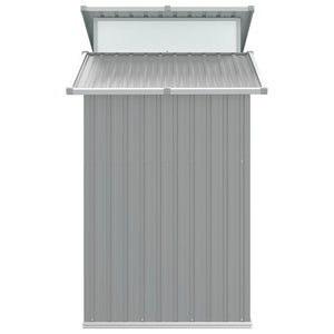 Αποθήκη Κήπου Γκρι 270x130x208,5 εκ. Γαλβανισμένο Ατσάλι