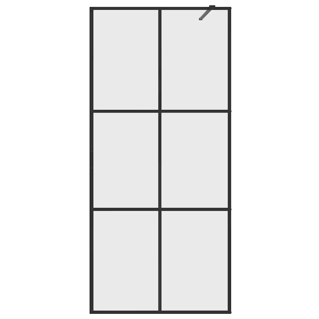 Διαχωριστικό Ντουζιέρας Μαύρο 80 x 195 εκ. Διαφανές Γυαλί ESG - PAKOBAZAAR