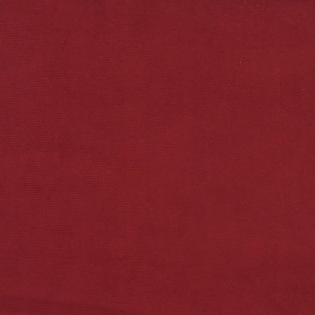 Σκαμπό Μπαρ 2 τεμ. Μπορντό Βελούδινα