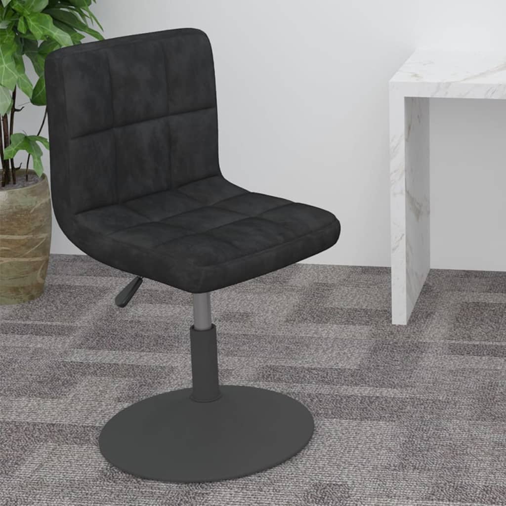 Σκαμπό Μπαρ Περιστρεφόμενο Μαύρο Βελούδινο