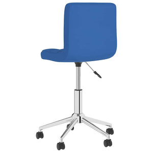Καρέκλες Τραπεζαρίας Περιστρεφόμενες 2 τεμ. Μπλε Υφασμάτινες