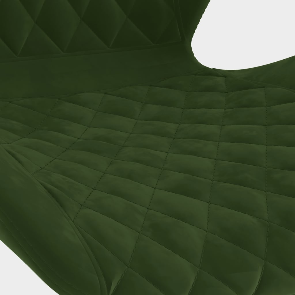 Σκαμπό Μπαρ 2 τεμ. Σκούρο Πράσινο Βελούδινα - Pakobazaar