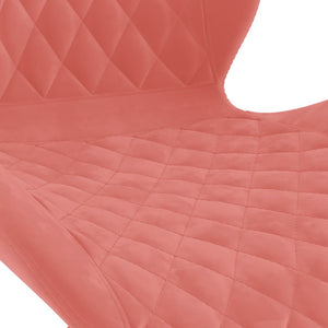 335034  Swivel Dining Chairs 2 pcs Pink Velvet