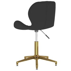 335037  Swivel Dining Chair Black Velvet