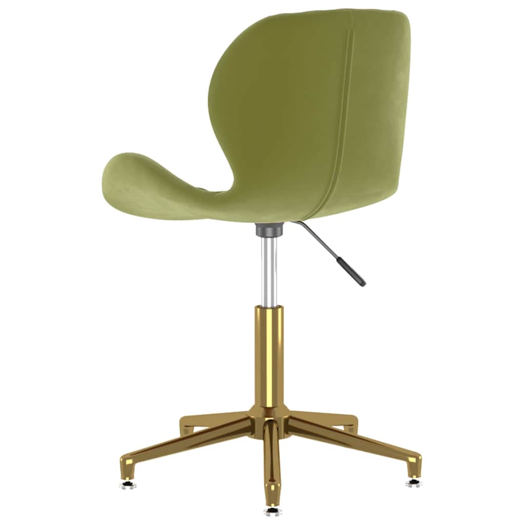 335042  Swivel Dining Chair Light Green Velvet