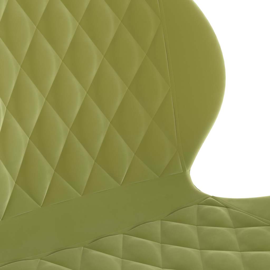 335042  Swivel Dining Chair Light Green Velvet