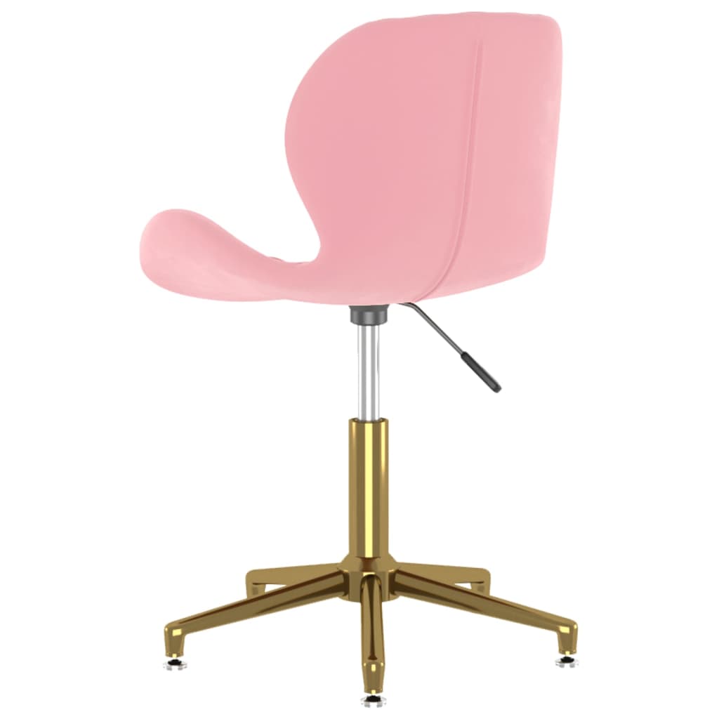 335045  Swivel Dining Chair Pink Velvet