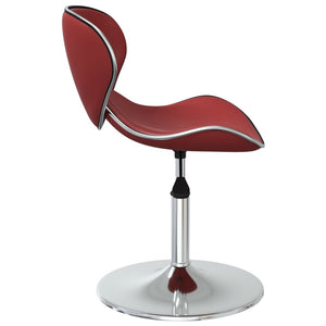 Καρέκλες Τραπεζαρίας 2 τεμ. Μπορντό από Συνθετικό Δέρμα