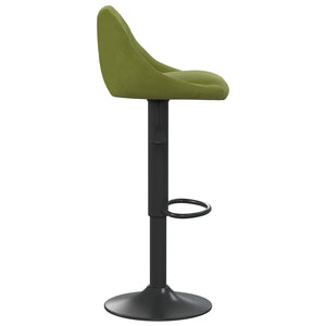 Σκαμπό Μπαρ Ανοιχτό Πράσινο Βελούδινο