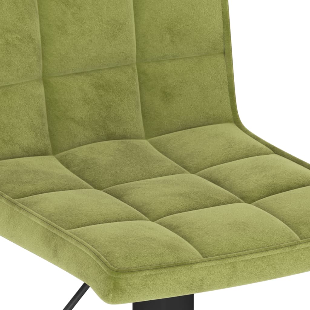 Σκαμπό Μπαρ 2 τεμ. Ανοιχτό Πράσινο Βελούδινα