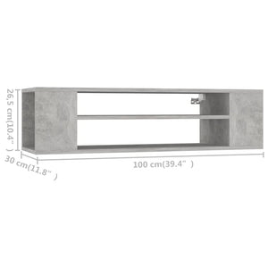 Έπιπλο Τηλεόρασης Κρεμ. Γκρι Σκυρ. 100x30x26,5 εκ. Επεξ. Ξύλο