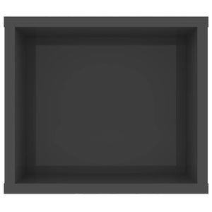 Έπιπλο Τηλεόρασης Κρεμαστό Γυαλ. Γκρι 100x30x26,5εκ Επεξ. Ξύλο