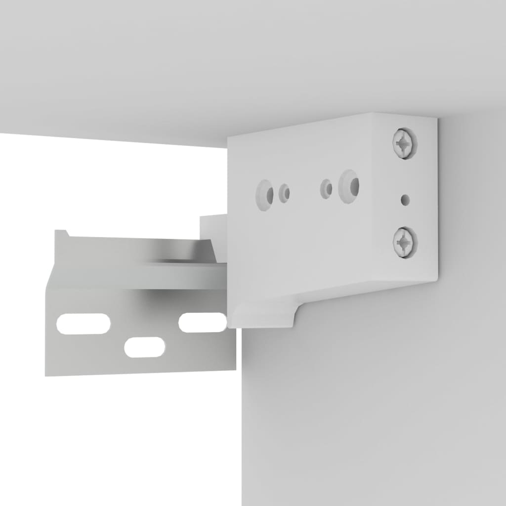 Έπιπλο Τηλεόρασης Κρεμαστό Λευκό 102x35x35 εκ από Επεξ. Ξύλο