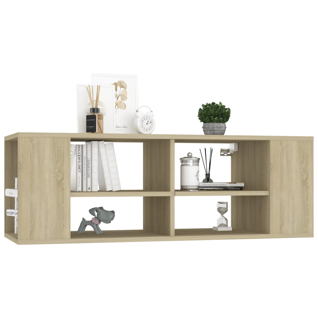 Έπιπλο Τηλεόρασης Κρεμαστό Sonoma Δρυς 102x35x35 εκ Επεξ. Ξύλο