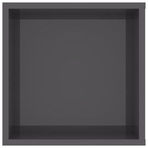 Έπιπλο Τηλεόρασης Κρεμαστό Γυαλ. Γκρι 102x35x35 εκ Επεξ. Ξύλο