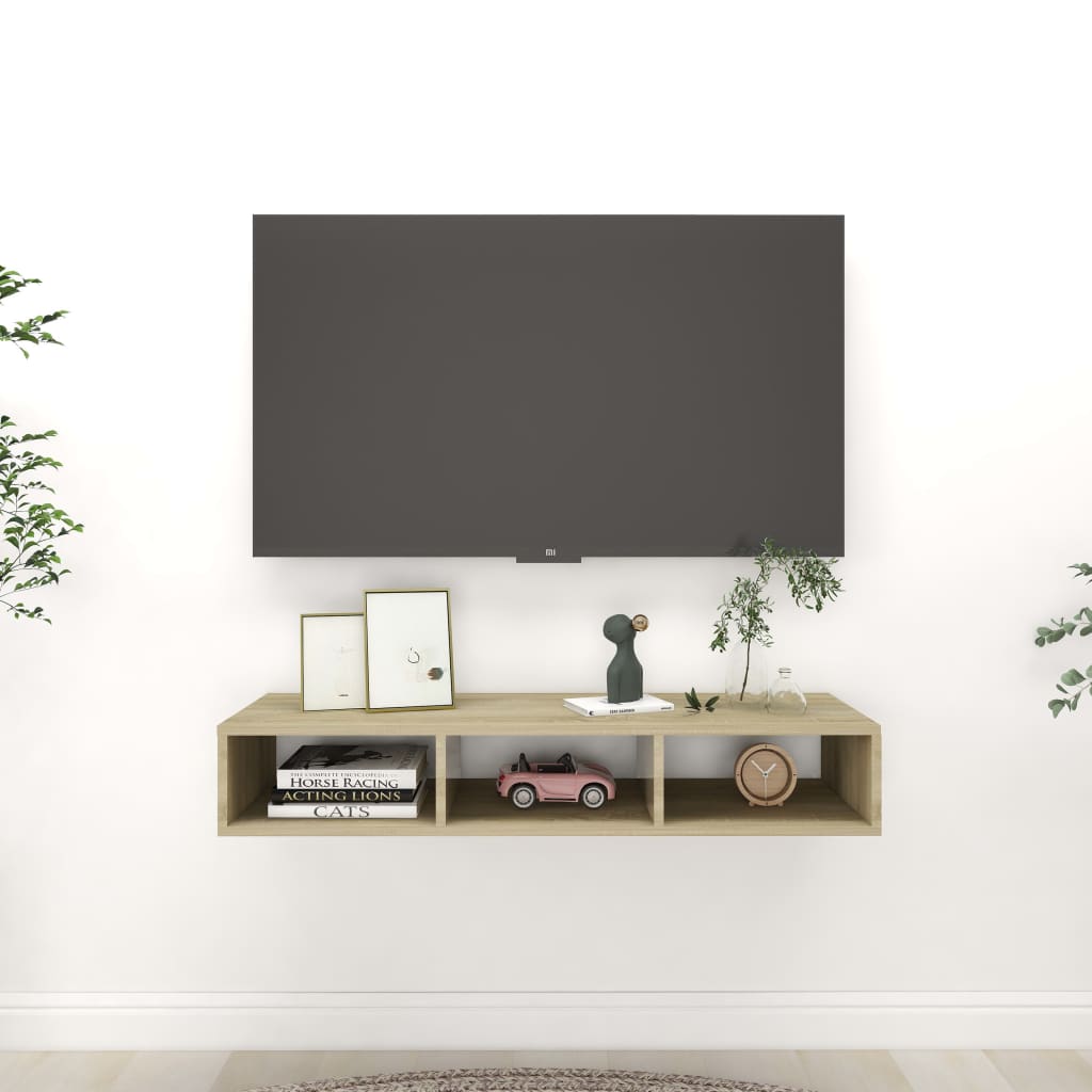 Ράφι Τοίχου Sonoma Δρυς 102 x 30 x 17 εκ. από Επεξ. Ξύλο