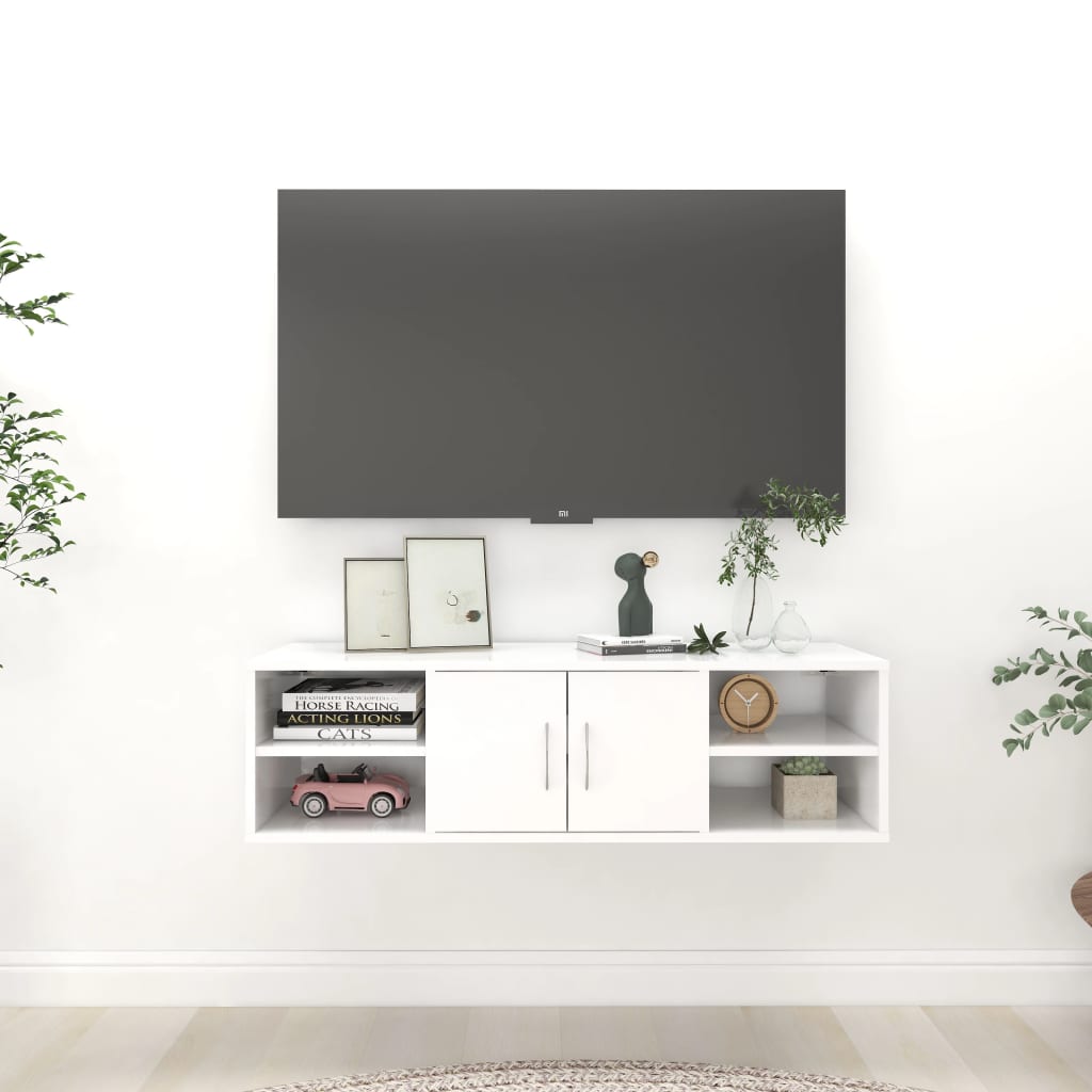 Ραφιέρα Τοίχου Λευκή 102 x 30 x 29 εκ. από Επεξ. Ξύλο - Pakobazaar