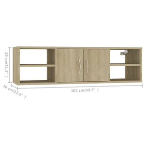 Ράφι Τοίχου Sonoma Δρυς 102 x 30 x 29 εκ. Επεξ. Ξύλο - Pakobazaar