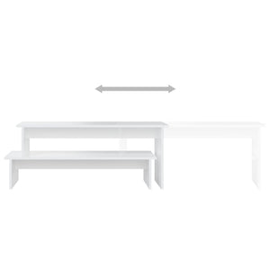 Έπιπλο Τηλεόρασης Λευκό 180 x 30 x 43 εκ. από Επεξ. Ξύλο