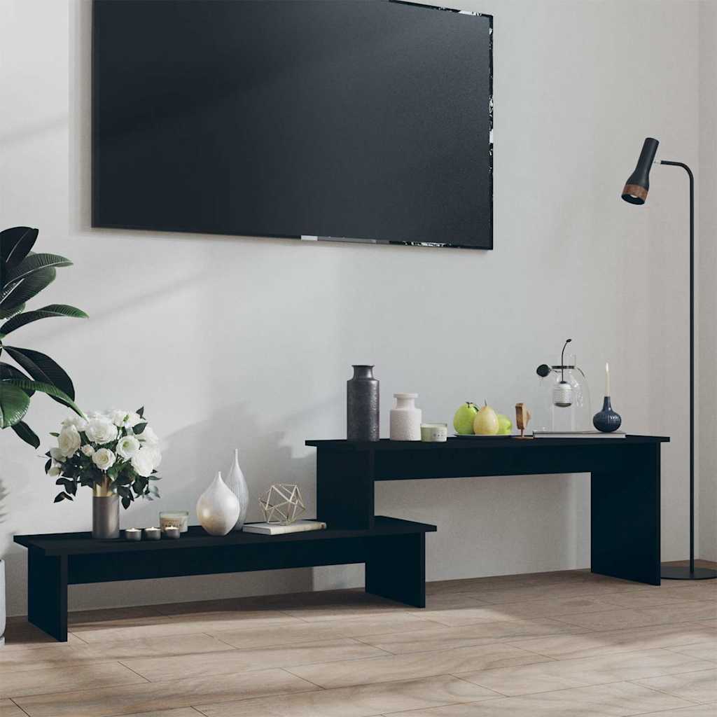 Έπιπλο Τηλεόρασης Μαύρο 180 x 30 x 43 εκ. Μοριοσανίδα
