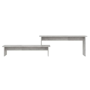 Έπιπλο Τηλεόρασης Γκρι Σκυροδέματος 180x30x43 εκ. Μοριοσανίδα - Pakobazaar