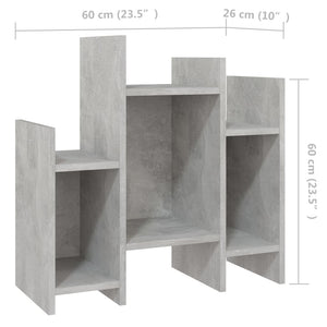 Βοηθητικό Ντουλάπι Γκρι Σκυροδέματος 60x26x60 εκ. Επεξ. Ξύλο