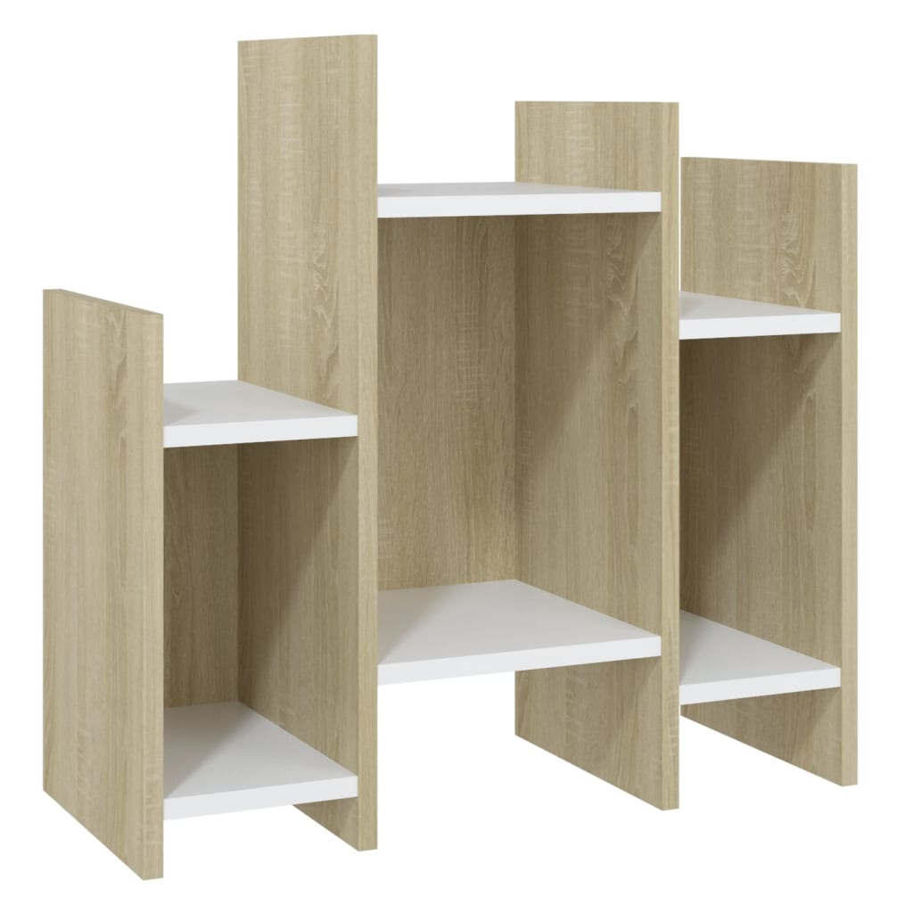 Βοηθητικό Ντουλάπι Sonoma Δρυς/Λευκό 60x26x60 εκ. Μοριοσανίδα