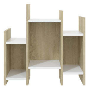 Βοηθητικό Ντουλάπι Sonoma Δρυς/Λευκό 60x26x60 εκ. Μοριοσανίδα