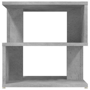 Τραπέζι Βοηθητικό Γκρι Σκυροδέματος 40x40x40 εκ. Επεξ. Ξύλο