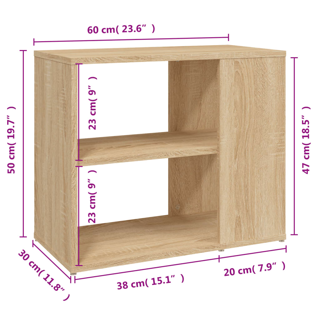 Βοηθητικό Ντουλάπι Sonoma Δρυς 60 x 30 x 50 εκ. από Επεξ. Ξύλο