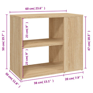 Βοηθητικό Ντουλάπι Sonoma Δρυς 60 x 30 x 50 εκ. από Επεξ. Ξύλο