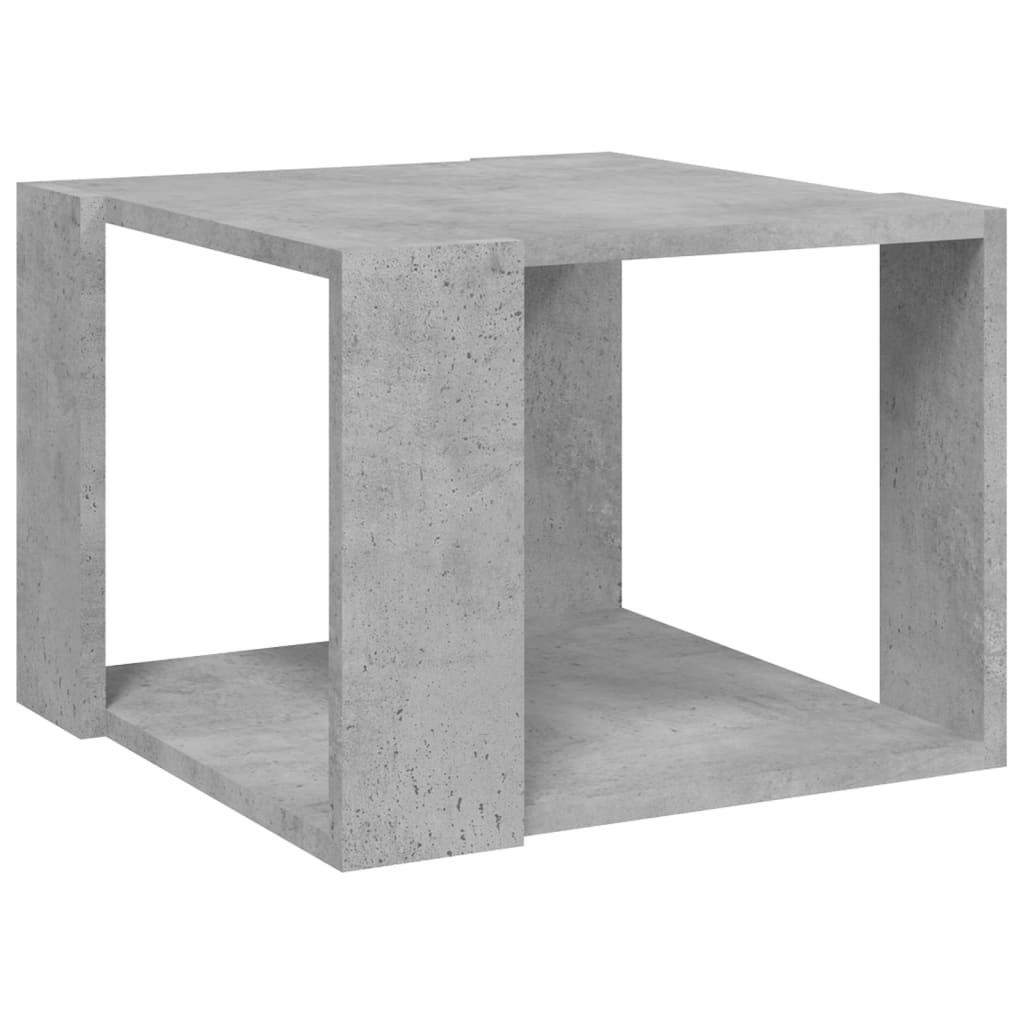 Τραπεζάκι Σαλονιού Γκρι Σκυρ. 40x40x30 εκ. Επεξεργασμένο Ξύλο