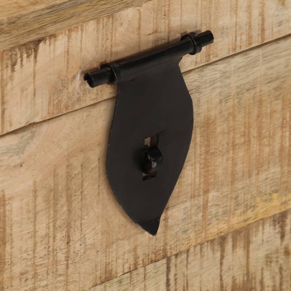 Μπαούλο Αποθήκευσης από Ακατέργαστο Μασίφ Ξύλο Μάνγκο