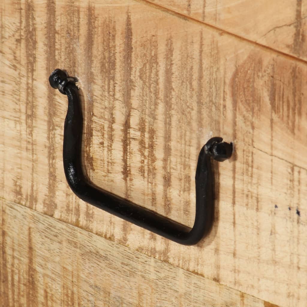 Μπαούλο Αποθήκευσης από Ακατέργαστο Μασίφ Ξύλο Μάνγκο