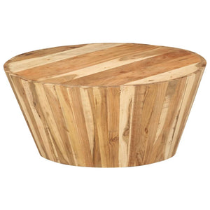 Τραπεζάκι Σαλονιού  Ø65x31 εκ. από Μασίφ Ξύλο Ακακίας