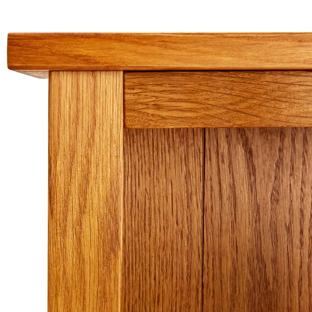 Βιβλιοθήκη με 5 Επίπεδα 70 x 22 x 140 εκ. από Μασίφ Ξύλο Δρυός - Pakobazaar