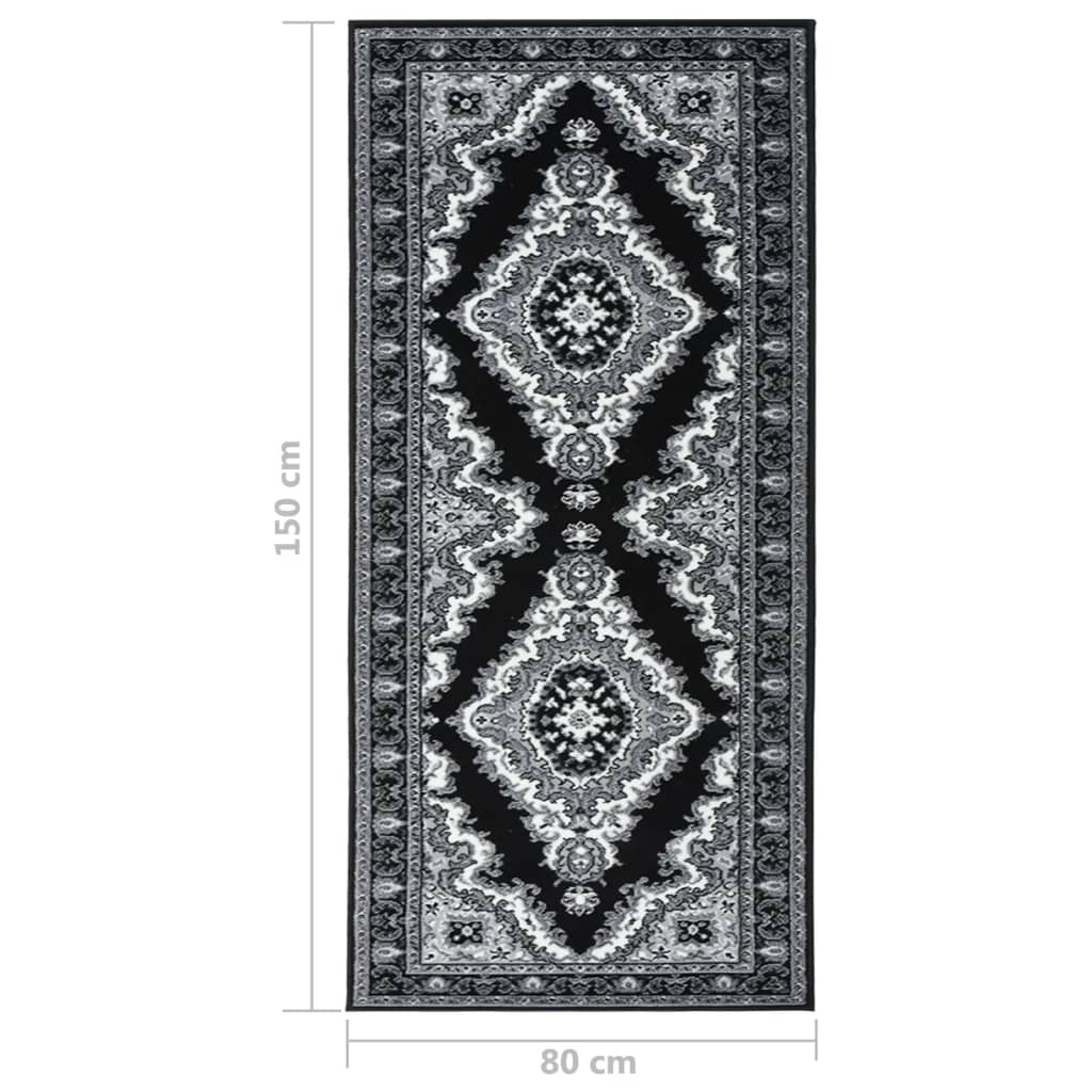 Χαλί Διάδρομος Μαύρο 80 x 150 εκ. από BCF