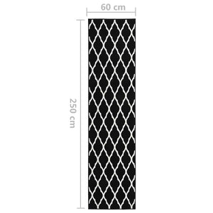 Χαλί Διάδρομος Λευκό / Μαύρο 60 x 250 εκ. από BCF