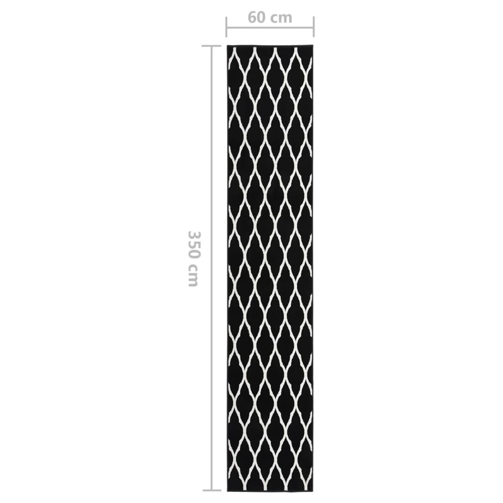 Χαλί Διάδρομος Λευκό / Μαύρο 60 x 350 εκ. από BCF