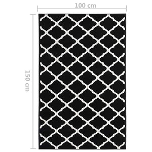 Χαλί Διάδρομος Λευκό / Μαύρο 100 x 150 εκ. από BCF