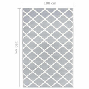 Χαλί Διάδρομος Γκρι / Λευκό 100 x 150 εκ. από BCF