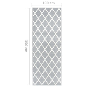 Χαλί Διάδρομος Γκρι / Λευκό 100 x 350 εκ. από BCF