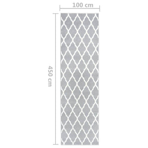 Χαλί Διάδρομος Γκρι / Λευκό 100 x 450 εκ. από BCF