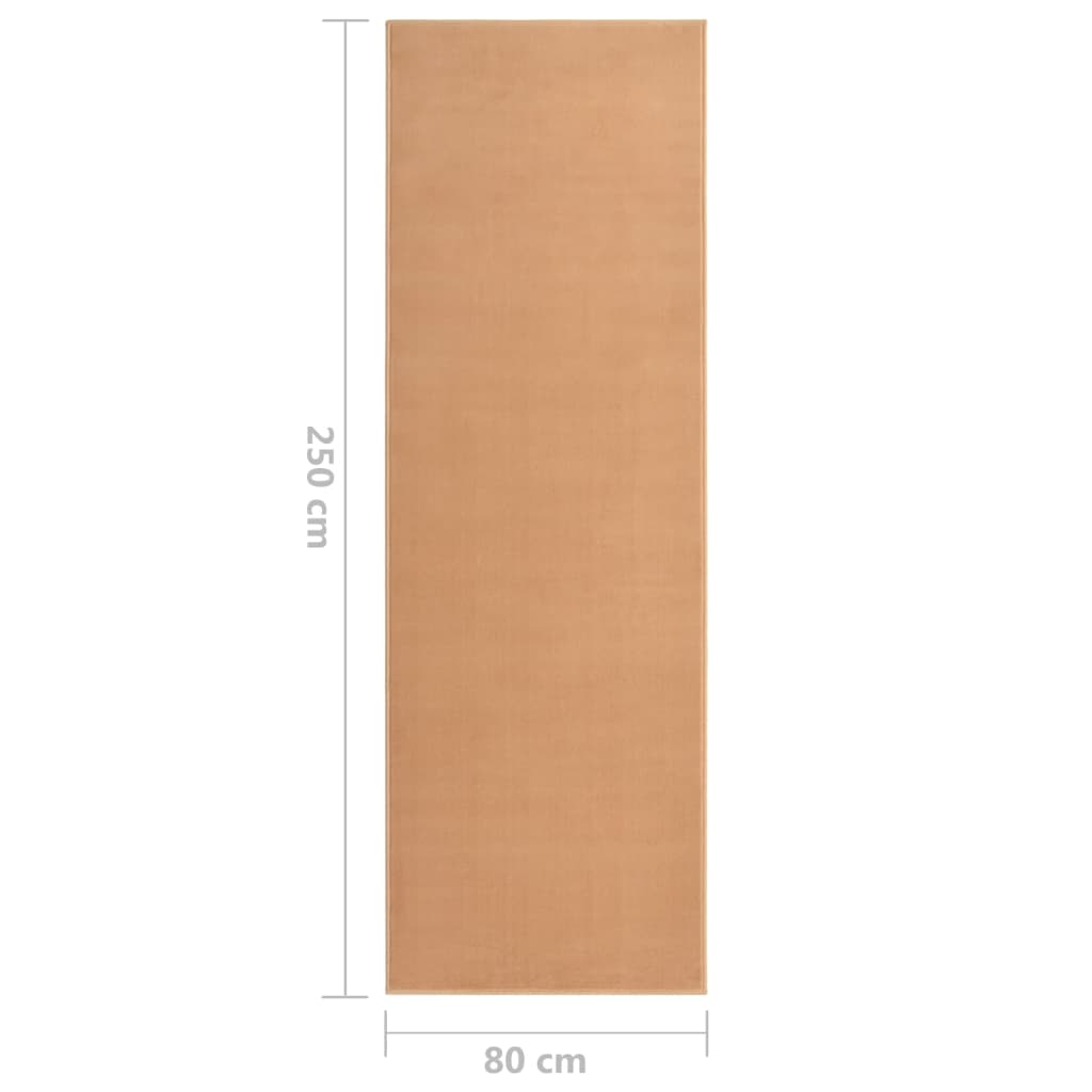 Χαλί Διάδρομος Μπεζ 80 x 250 εκ. από BCF - Pakobazaar