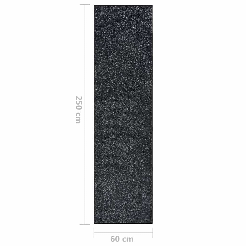 Χαλί Διάδρομος Ανθρακί 60 x 250 εκ. από BCF - Pakobazaar