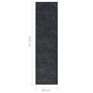 Χαλί Διάδρομος Ανθρακί 60 x 250 εκ. από BCF - Pakobazaar