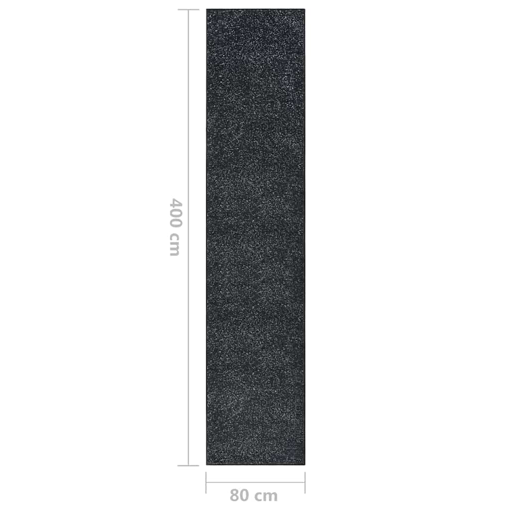 Χαλί Διάδρομος Ανθρακί 80 x 400 εκ. από BCF - Pakobazaar