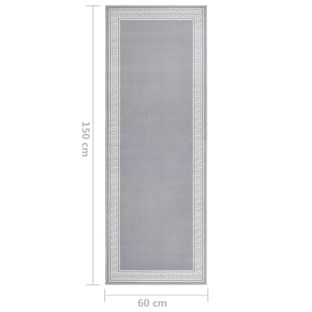 Χαλί Διάδρομος με Σχέδια Γκρι 60 x 150 εκ. από BCF